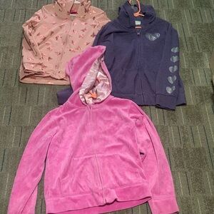 Girls Full-Zip Hoodies Pink /OshKosh B’gosh Mumu Coco & Children's Place Size 10